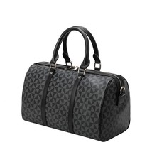 Duffle Bag Style Leather Traveling Handbag For Lady Weekend Gym Shoulder Bag Fam - £49.37 GBP