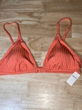 Medium Aerie Women&#39;s Ribbed Crossover Triangle Bikini Top BNWTS - $11.57