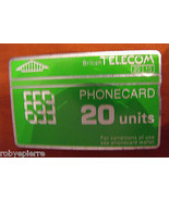 vendo telephone card SCHEDA TELEFONICA BRITISH TELECOM PHONECARD 20 UNITS - $241.38 MXN