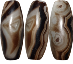 SL108 Mächtige Nahöstliche Spiritistische Achat Perle Natürliche Augen... - $38.56