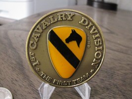 US Army 1st Cavalry Division  The First Team Challenge Coin #858T - £22.67 GBP