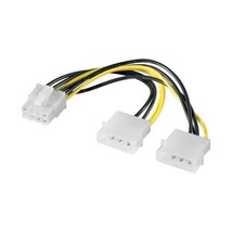 Wentronic 2x 5.25 Plug to PCI Express 8 Pin Internal Power Supply Cable  - $12.00