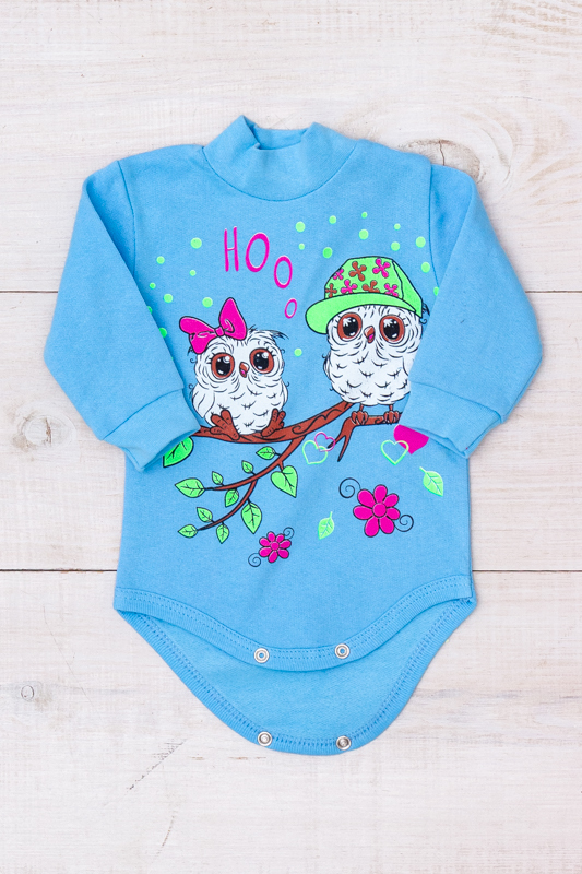 Bodysuit (infant girls), Winter,  Nosi svoe 9545-023-33-5 (blakytnyj-sovy) - $11.58
