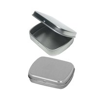 Rectangular Empty Hinged Tin Box Containers With Clear Hinged Top. Use For First - £5.61 GBP+