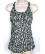 Nike Women&#39;s Dri-Fit Racerback Tank Top Small Athletic Solid Gray Geometric - $24.45 CAD