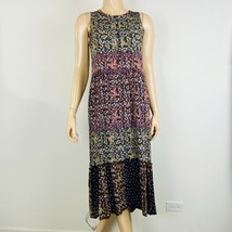 Art Class Sleeveless Midi Dress Floral Boho Patchwork Peplum Hem Girls X... - £13.83 GBP