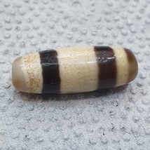 Antique Old Tibetan 2 Lines Eyes Agate stone Dzi Bead Amulet HDQ-OCT1 - $1,064.98 MXN