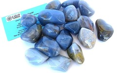 One Chalcedony Grade C Tumbled Stone 25-30mm Reiki Healing Crystal Generosity - £1.97 GBP