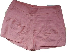 J.Crew Coral Melon Orange Linen Blend Pleated Size Zip 3&quot; Shorts Spring Sz 6 - £15.37 GBP