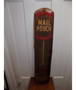 Vintage Mail Pouch Advertising thermometer, Crusty But Still Works! - $267.30