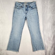 Levis Premium Jeans Womens Size 25 Middy Ankle Bootcut Light Wash Blue D... - $40.09