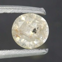 0.15 Ct Round Natural Polished Real Diamond Light Yellow Fancy Diamond For Ring - $42.08