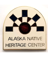Alaska Native Heritage Center Pin Cultural Red Blue Geometric Design Sou... - €11,16 EUR