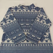 Pebble Court Men's White & Blue 3/4 Sleeve Pullover Sweatshirt Size Medium image 7