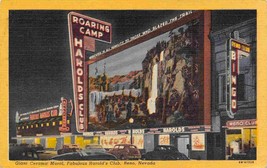 Harolds Club Roaring Camp Reno Nevada 1952 linen postcard - £5.08 GBP