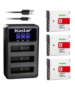 Kastar 3-Pack Battery + LCD Triple USB Charger Replacement for Sony NP-B... - $36.99