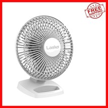 Versatile 6-Inch Personal Fan with 2 Quiet Speeds &amp; Storage Tray for Hom... - $890.01 MXN