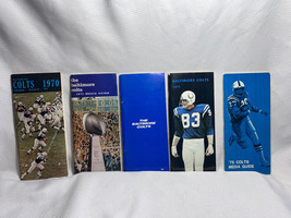 Baltimore Colts VTG Lot NFL Football 1970-73 &amp; 1975 Press Radio TV Media Guides - £23.94 GBP