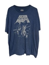 Star Wars A New Hope T-Shirt MAD Engine Crew Neck Mens 2XL Blue Short Sl... - $15.00