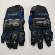 Pilot Super Mesh Motorcycle Gloves W/ Carbon Fiber Knuckles Blue XL EUC - $24.74