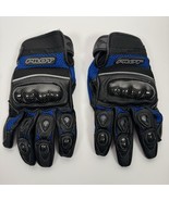 Pilot Super Mesh Motorcycle Gloves W/ Carbon Fiber Knuckles Blue XL EUC - $455.92 MXN