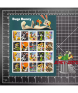 2020 USPS SHEET OF 20 FIRST CLASS FOREVER STAMPS LOONEY TUNES BUGS BUNNY... - $14.60