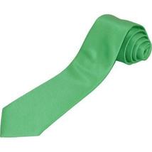Mens Tie ZENIO By Stacy Adams Slim Narrow Twill Woven Soft Silky Z1 Apple Green image 3