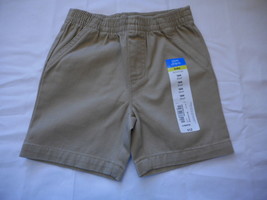Okie Dokie Boys Khaki Twill Pull On Shorts Baby Size 6 Months  NEW - $7.23