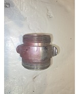 VINTAGE Powhatan FIRE HOSE BRASS ADAPTER NH TO NH DOUBLE MALE 2 1/2&quot; - $652.23 MXN
