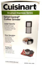 Cuisinart DCG-12BC Grind Central Brushed Stainless Coffee Grinder NEW Boxed - £16.39 GBP
