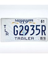 2018 United States Mississippi Rankin County Trailer License Plate G2935R - €12,88 EUR