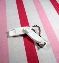 Sweet Vintage Trimline White Rotary Dial Telephone Charm Key Chain/Ring - £9.48 GBP