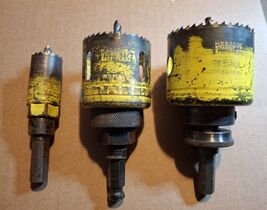 Starrett H.S.S. Edge Safe-Flex Metalworking Hole Saws Set 1 in, 2 in, 2-... - $26.73