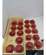 Deluxe Automatic Zig Zag Set of 19 Red Sewing Machine Design Cams in Case ^ - $27.35 CAD