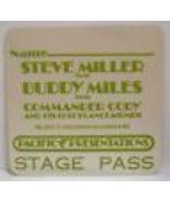 STEVE MILLER / BUDDY MILES / COMMANDER C - VINTAGE ORIGINAL 70&#39;s BACKSTA... - $20.00