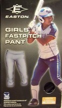 Girls Fast Pitch BASEBALL WHITE PANTS EASTON Youth SMALL Softball - $19.39
