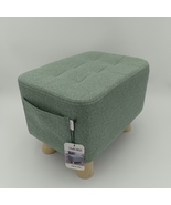 3MORE Ottoman seats Soft, comfortable and stable ottoman seats for home, green - $29.99