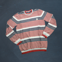 NWT Bench Urban Wear Unisex Red White and Blue Striped Sweater Size Medium - £16.23 GBP