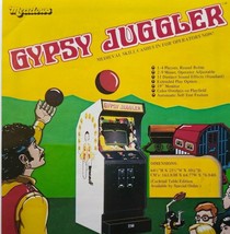 Gypsy Juggler Arcade Flyer Original Retro Vintage Video Game Art Print M... - $24.23
