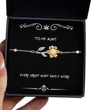 Inspirational Aunt Gifts, Every Great Aunt Says F Word, Mother&#39;s Day Sun... - £39.46 GBP