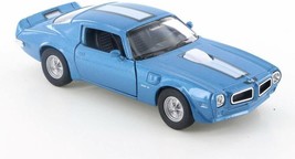 4.5 Inch - 1972 Pontiac Firebird Trans AM, Blue/White Scale Diecast Model - £13.24 GBP