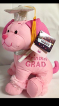 Graduation Autograph Girls Dog with Cap - Princess Pink Dog - 10.5" - £9.88 GBP