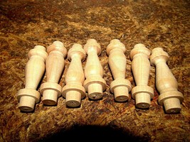 WHOLESALE: NEW UNFINISHED MAPLE SPINDLE 2&quot; LONG WITH 3/8&quot; TENON 100 PIEC... - $34.60
