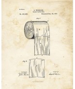 8768.Decoration Poster.Home room interior art print.Patent.Toilet paper.... - £12.93 GBP+