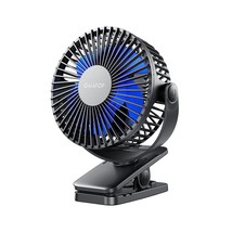 Portable Clip On Fan Battery Operated, Small Powerful Usb Desk Fan, 3 Speed Quie - £19.73 GBP