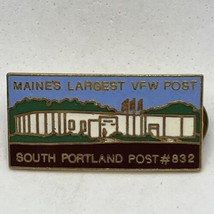 Portland Maine VFW Veterans Of Foreign Wars Patriotic Enamel Lapel Hat Pin - £6.27 GBP