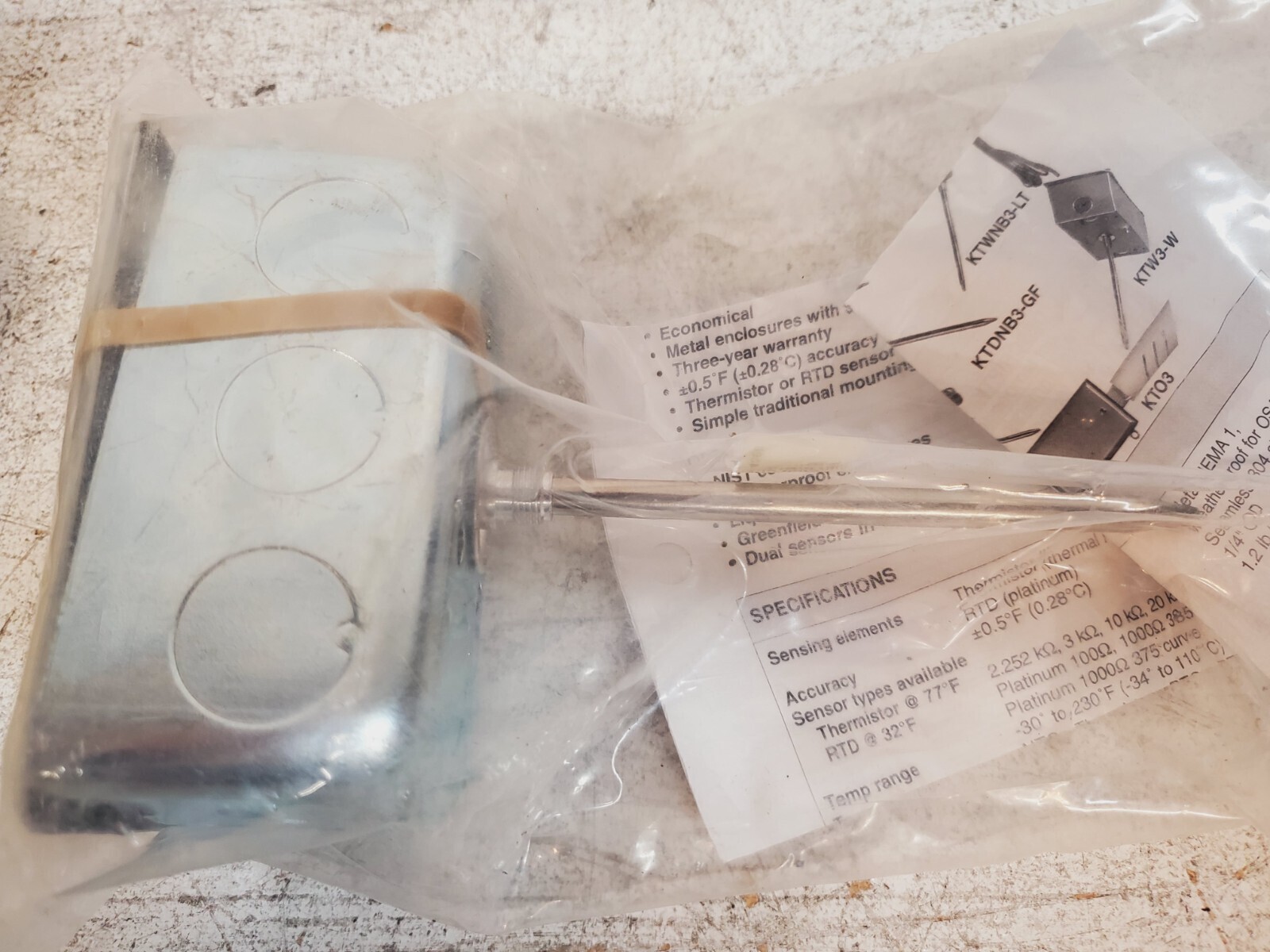 4 Qty Kele Duct Immersion & OSA Temperature Sensors KTW42 (4 Qty) Item image 9