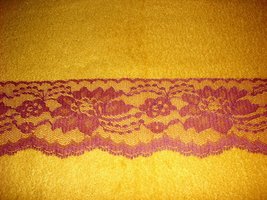 Rose Colored Timeless Rose 3 inch Flat Lace Trim 10 yards Cut From Bolt - £5.57 GBP
