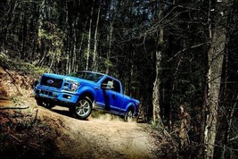 2025 Ford F-150 blue | 24x36 inch POSTER | - $25.23