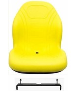 John Deere Yellow Seat w/bracket, Armrests, and Switch Replaces AM879503 - $5,231.04 MXN